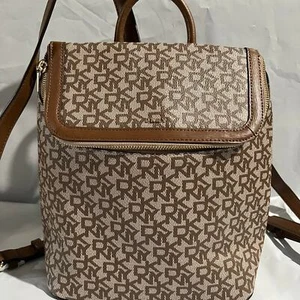 New DKNY bryant backpack logo bag purse $198 signature print - Picture 1 of 7