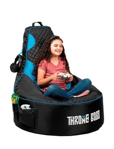 Sedia a sacco da gioco Throne Boss per bambino [SOLO copertura senza riempimento] schienale alto - Foto 1 di 8