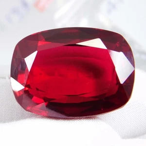 Natural Red Painite 63.40 Ct Cushion Cut Stunning "Certified" Loose Gemstone - Picture 1 of 12