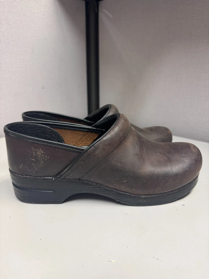 Dansko Hombre Profesional Marrón Cuero Engrasado Talla 45 Usado Foto 1 de 4