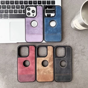 PU Leather Anti Scratch Slim Phone Case For iPhone 16 Pro Max 15 14 13 12 Cover - Picture 1 of 17