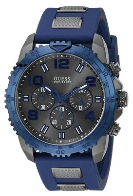 Reloj Hombre Guess U0599G2 Silicona Deportivo Multifunción Analógico Cuarzo Azul Foto 1 de 4