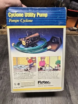 Bomba utilitaria Flotec ciclón con accesorios 1/12 HP 330Gal. por hora Foto 1 de 4