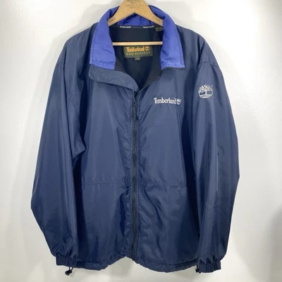 Timberland Weathergear Azul Marino Forrado Real Chaqueta Utilitaria Abrigo Rompevientos M Foto 1 de 4