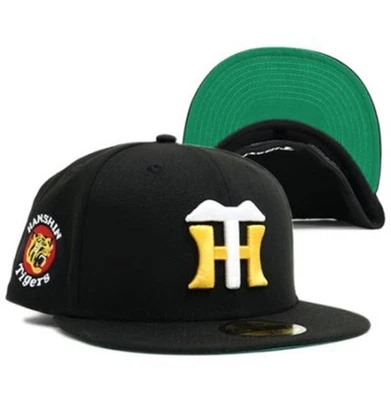 NEW ERA 59Fifty Cap Round EMB HANSHIN TIGERS Black Green Undervisor JP Limited - Image 1 of 4