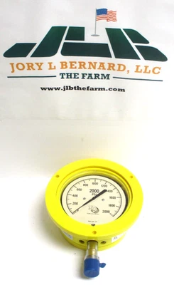 3D INSTRUMENTS,25504-32C74GAD,PRESSURE GAUGE,0-2000 PSI, 1/2" MNPT SST, SURPLUS - Image 1 of 4