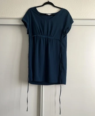 Nuevo Top túnica ropa de maternidad para mujer Liz Lange azul pavo real talla XL NUEVO SIN ETIQUETAS Foto 1 de 4