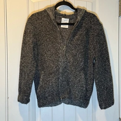 Suéter Zara para niños blanco y negro con cremallera mezcla de lana talla 9-10 Foto 1 de 4