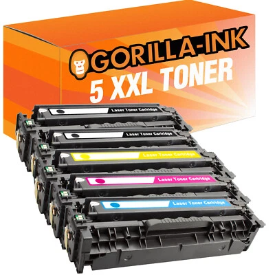 5 Toner for HP CE410X - CE413A LaserJet Pro Color M451NW M475DN M475DW - Image 1 of 4
