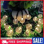 LED Crystal Ball String Lights USB Bubble Ball Fairy Lamp Decor (Warm 2m)