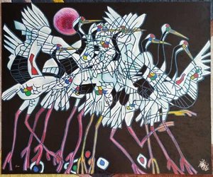 Tie Feng Jiang Rhythm HAND SIGNED serigraph Yunnan School Chinese Artist art - Picture 1 of 5