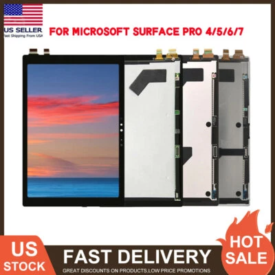 Conjunto de pantalla digitalizador de pantalla táctil LCD de EE. UU. para Microsoft Surface Pro 4/5/6/7 Foto 1 de 4