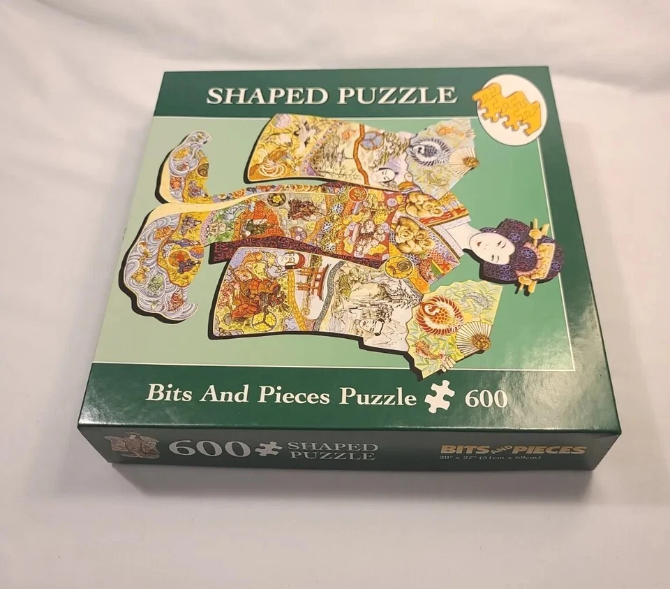 Bits And Pieces Shaped Puzzle #18-0649 Geisha 600 pieces USA - Used - Image 1 of 4
