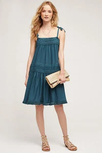 NWT Anthropologie Senna Dress, by Floreat - blue, size M - Picture 1 of 4