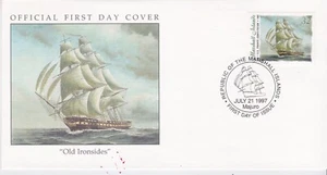 1997 - FDC - MARSHALL ISLANDS, LAUNCH OF USS CONSTITUTION " OLD IRONSIDES " - Bild 1 von 1
