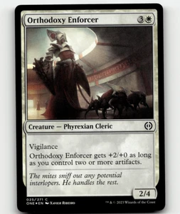 MTG Orthodoxy Enforcer 25 FOIL Phyrexia: All Will Be Common - Picture 1 of 1