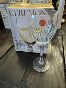 New In Box Crystal Ceremony Echt Bleikristall Wine Glasses Set Of 4 Vintage - Picture 1 of 5