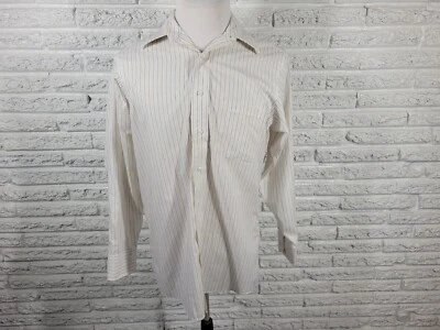 Donald Trump Signature Mens Shirt 15.5 32 33 Long Sleeve Non Iron Blue Stripe - Image 1 of 4