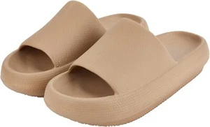 Badelatschen Plateau Sommer Slipper Rutschfest Badeschuhe Bequem Badeschlappen - Bild 1 von 9