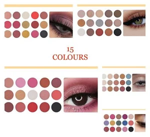 Paleta esmaltada de sombra de ojos brillante belleza multicolor 15 colores regalo maquillaje Reino Unido - Imagen 1 de 6