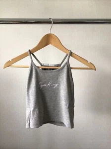 Gym King - Canotta a costine - Grigio Marna - Taglia 8 - Nuova - £20 - Foto 1 di 11