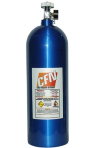 20LB Nitrous Bottle W/high flow valve, gauge and 8an blow off fitting w cap NEW - Picture 1 of 3