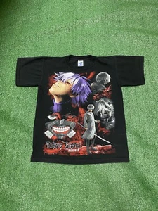 Tokyo Ghoul Anime Shirt Black Men’s Size Medium AOP All Over Print Cartoon Y2K - Picture 1 of 12