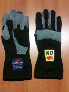 GUANTI KART KING DRAGON OFFERTA KARTING GLOVES - TG 8 BLACK GLOVES KARTING - Imagen 1 de 2