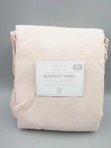 Pottery Barn Kids Evelyn Ruffle Bottom Blackout Drape Panel 44x63" Blush #P335 - Picture 1 of 7