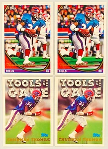 (4) Thurman Thomas 1994 Topps Fußball Gold Neuwertig Karten Lot #315 #201 - Bild 1 von 2