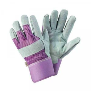 Briers Ladies Lavender Heavy Duty Medium Breathable Rigger Gardening Gloves - Picture 1 of 1