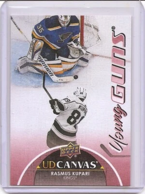 2021-22 Upper Deck Series 2 Rasmus Kupari Young Guns Canvas Insert Card Kings - Image 1 of 2
