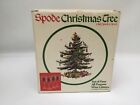 4 Spode Christmas Tree All Purpose Wine Glasses Gold Trim 7 1/4? In Box