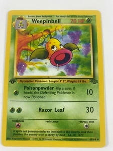 1st Edition Weepinbell 48/64 Jungle Near Mint! Comes with non 1st edition too!!! - Picture 1 of 4