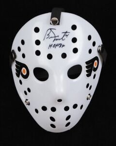 Bernie Parent Signed Flyers Throwback Goalie Mask (JSA) NHL Hall of Fame in 1984