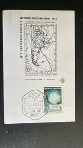 Argentina 1972 Meteorological Service Centenary FDC – Fuerza Aérea, Buenos Aires - Picture 1 of 2