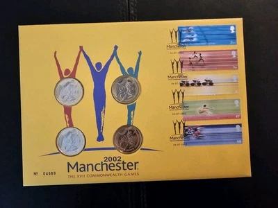 2002 RMC 31 17th Commonwealth Games, Manchester 4 x £2 coins FDC - Image 1 of 4