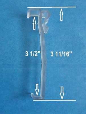 12 piezas clips de cenefa de 3 1/2 pulgadas para persianas horizontales de imitación de madera y piezas 3,5 Foto 1 de 3