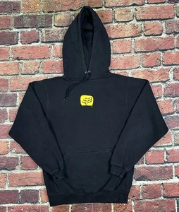 Y2K Vintage Fox Racing Black Hoodie Sweatshirt Men’s Small Double Sided Dirtbike - Bild 1 von 9