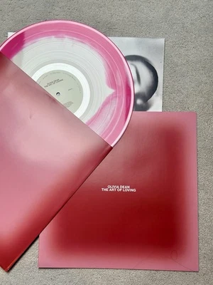 Olivia Dean – The Art of Loving - Pink/White Swirl vinyl LP - Blood Records NEW - Image 1 of 3
