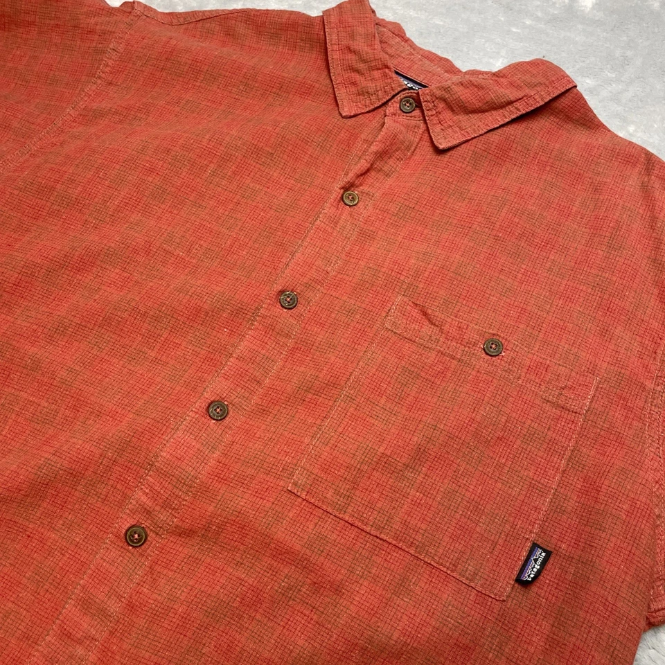 Camisa Patagonia Back Step Para Hombres L Óxido Cáñamo Mezcla de Algodón Orgánico Manga Corta Foto 1 de 4