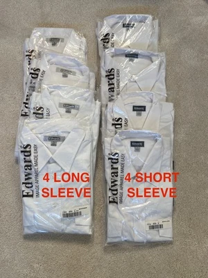 ВОСЕМЬ (8) Edwards Navigator Мужская Униформа Пилота Рубашки Размер Большой НОВЫЕ  - Изображение 1 из 4