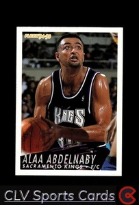 Basketball sports Fleer Alaa Abdelnaby Sacramento Kings Near Mint or Better - Picture 1 of 2