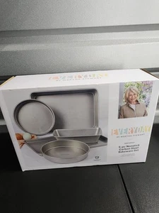 Martha Stewart Kohlenstoffstahl Antihaft Backformen 5 Stck. Set Backblech/Kuchenformen - Bild 1 von 3