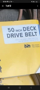 Cub Cadet Deck Drive Belt 50" Riding Lawn Mowers 954-04240 - Picture 1 of 1