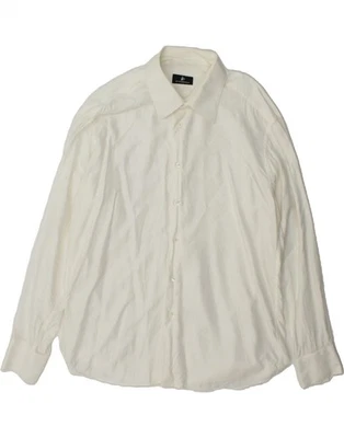 ROCCOBAROCCO Mens Shirt Size 18 45 2XL White Cotton SR10 - Image 1 of 3