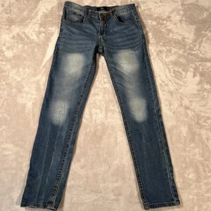 True Indigo Jeans Youth Size 14 Blue Faded Denim Straight Leg Casual - Free Ship - Picture 1 of 10