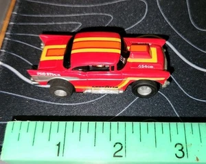 Tyco Slot Car Red Pro Stock 57 Chevy 454 Goodyear - Picture 1 of 11