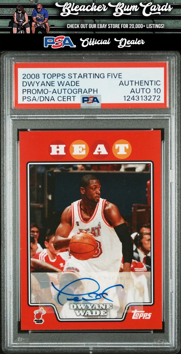 Dwyane Wade Autographed Basketball Trading Cards & Accessories for