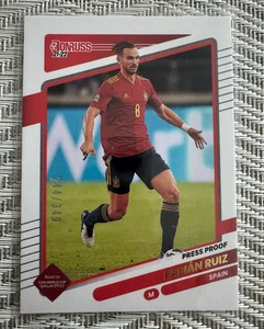 2021-22 FABIAN RUIZ 257/349 PANINI DONRUSS PRESS PROOF ROAD TO FIFA WORLD CUP - Picture 1 of 2